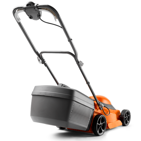 Flymo EasiMow 340R Electric Rotary Lawn Mower Central Height Adjust Rear Roller Comfortable to Manoeuvre Foldable Handles 35 Litre Grass Box Close Edge Cutting 34 cm Cutting Width