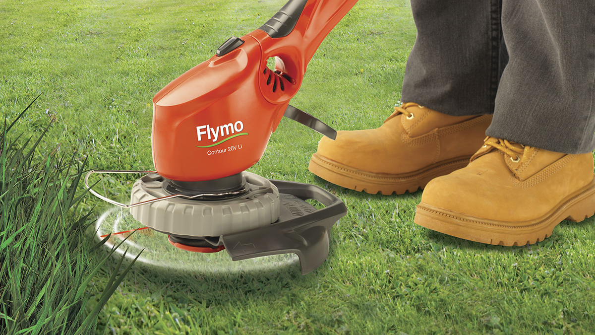 flymo contour cordless strimmer