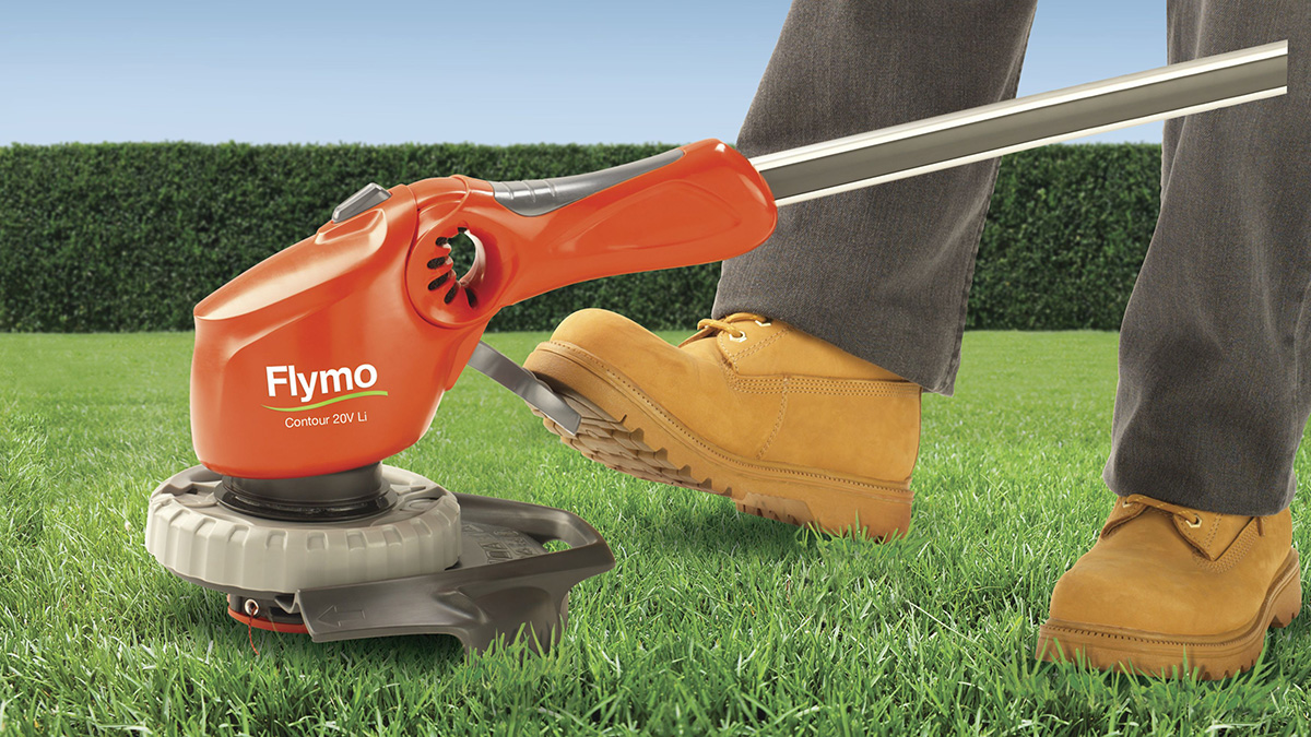 flymo contour cordless strimmer